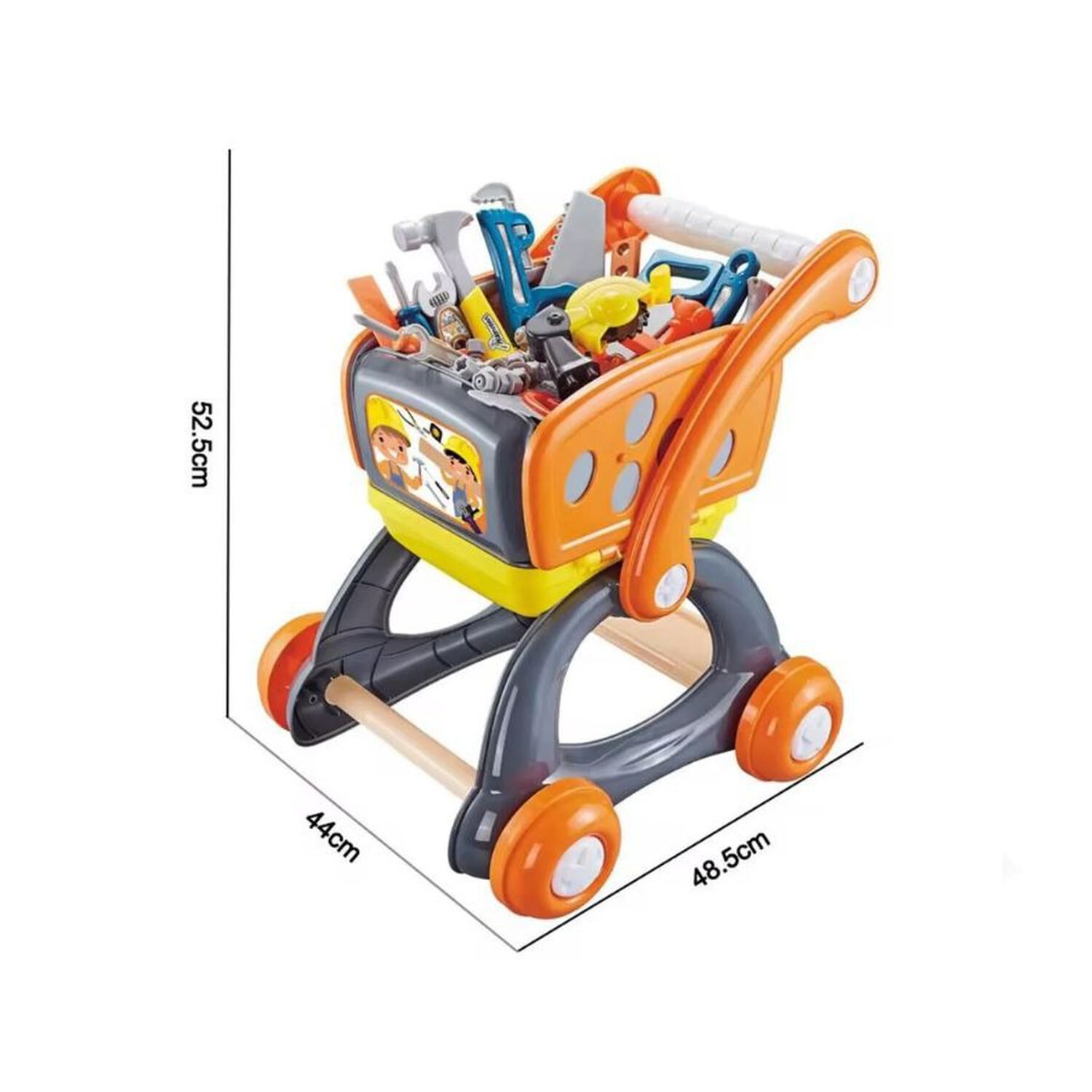 Set Herramientas Juguete 2 En 1 Carrito Did&aacute;ctico Ni&ntilde;os image number 2.0