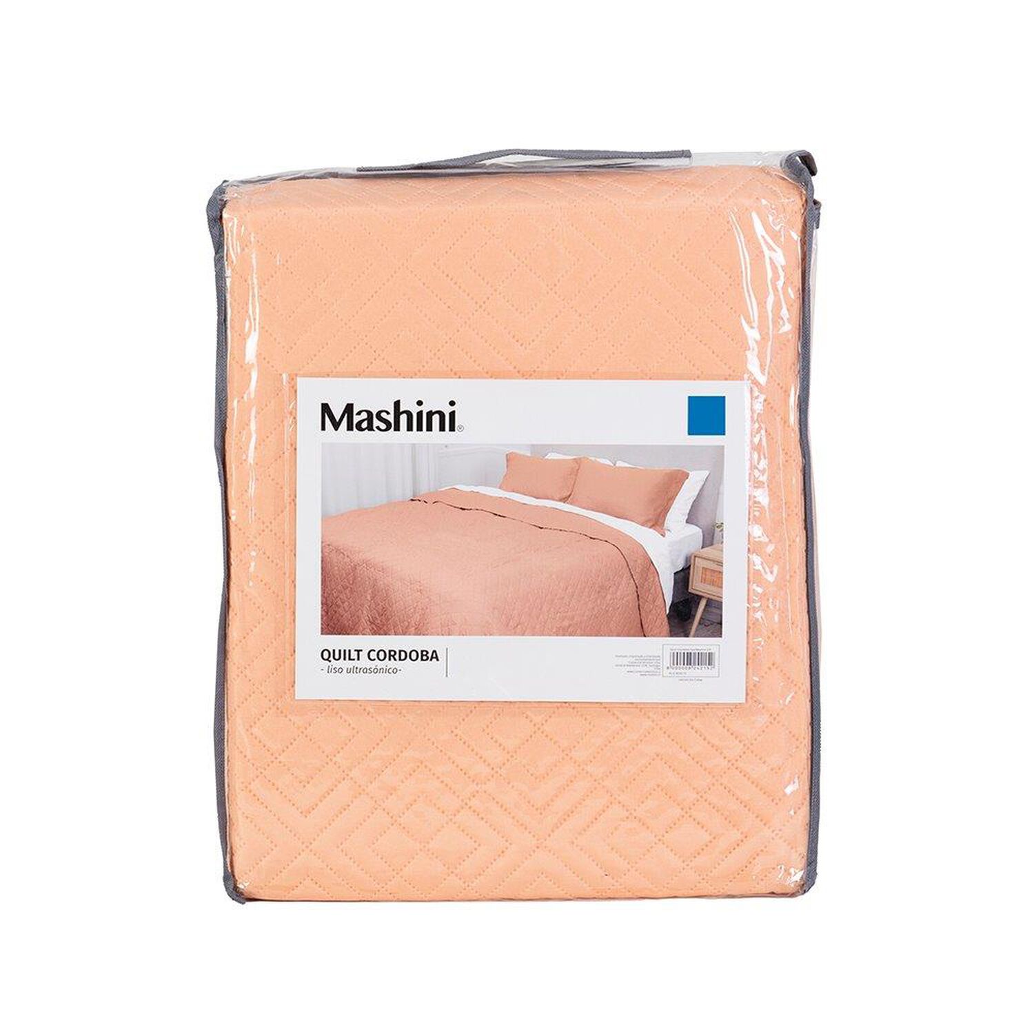 Cubrecama Quilt Cordoba Liso 2 Plazas Peach image number 4.0