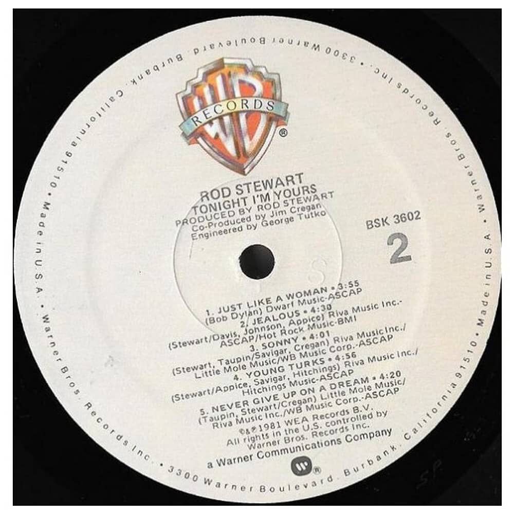Rod Stewart - Tonight I'm Yours | Vinilo Usado image number 3.0
