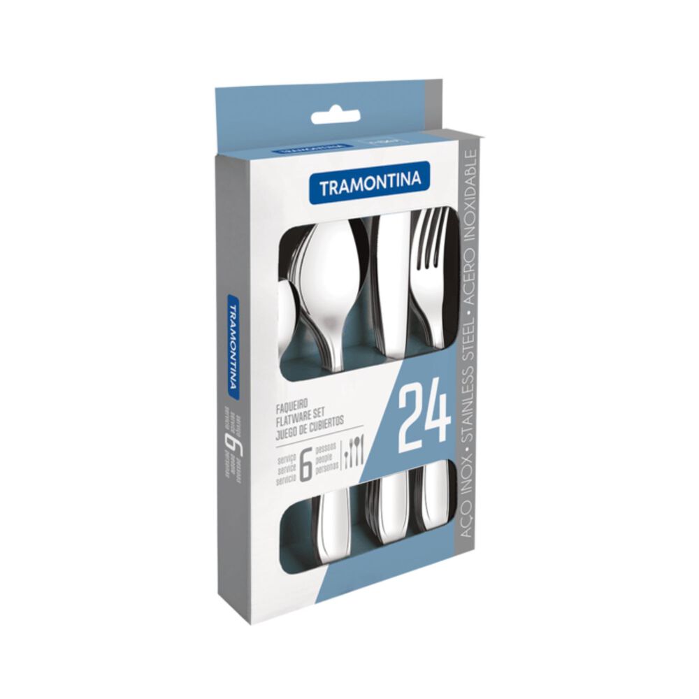 Cubiertos Cosmos Tramontina Cuchillo Mantequilla 24 Piezas image number 1.0