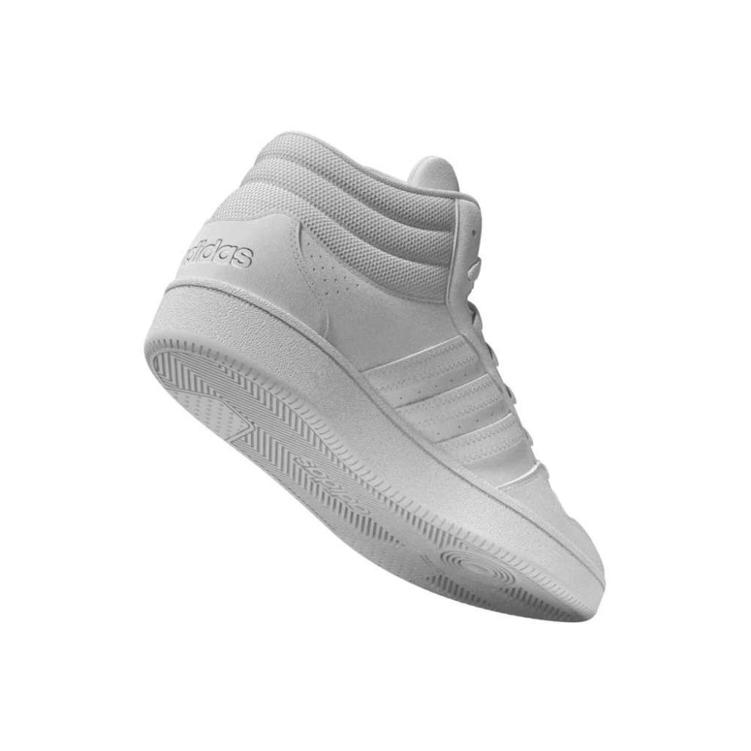 Zapatilla Basketball Hombre Adidas Hoops Mid Classic Blanco image number 9.0