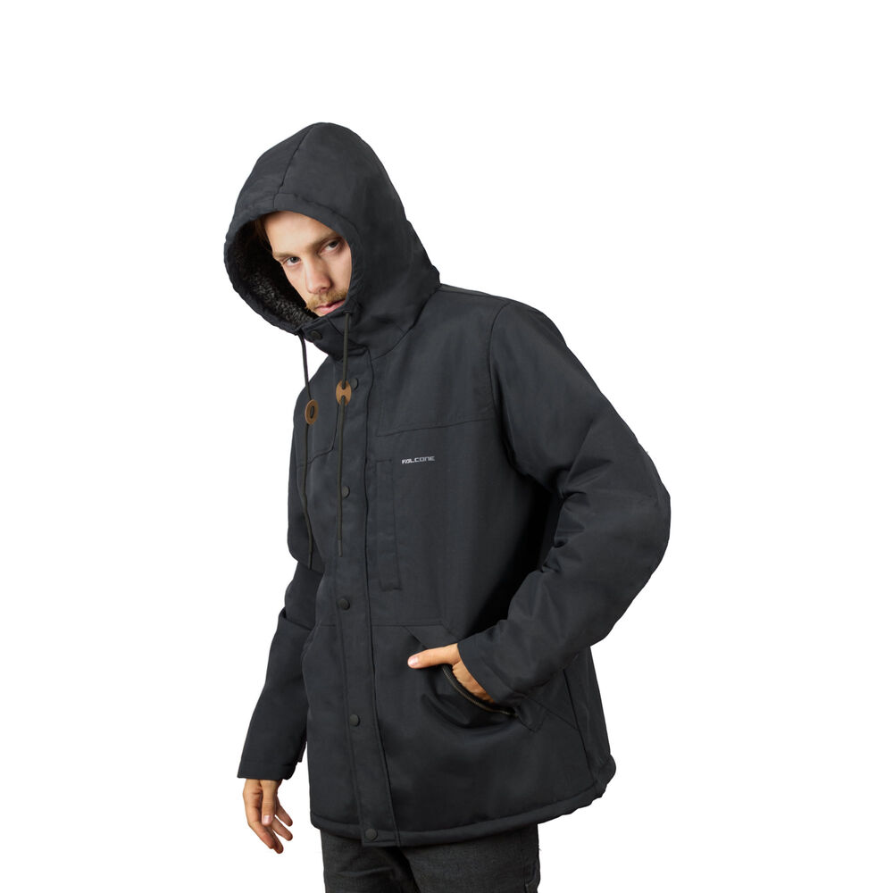 Chaqueta Impermeable Chiporro Unexplored V2 Negro Hombre Falcone image number 6.0