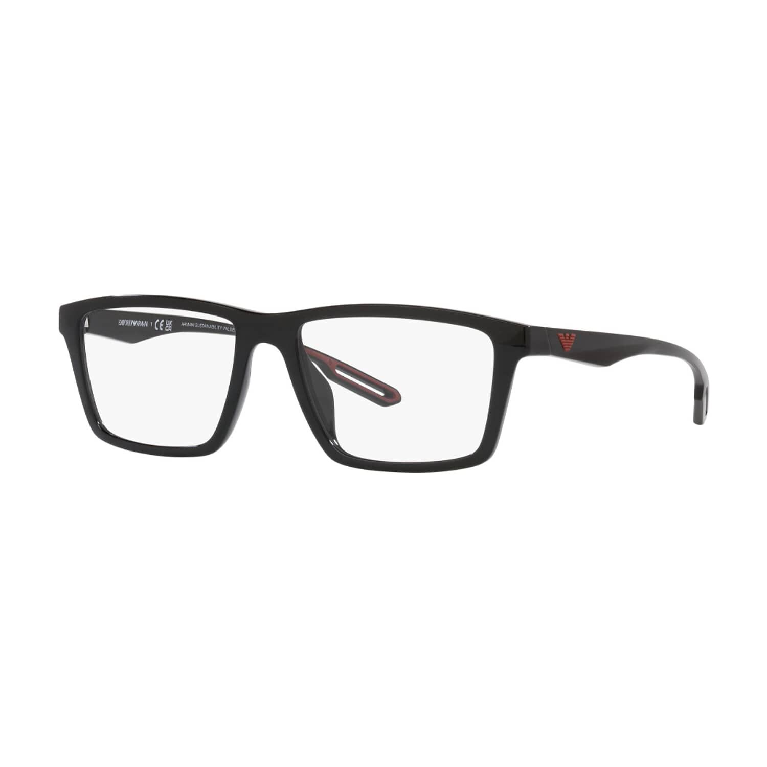 Lentes &Oacute;pticos Negro Emporio Armani image number 1.0