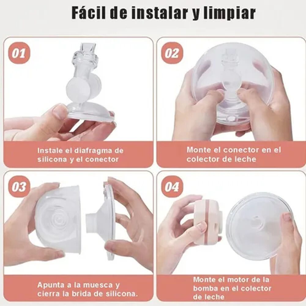 Extractor De Leche Materna Portatil Electrico Silencioso image number 4.0
