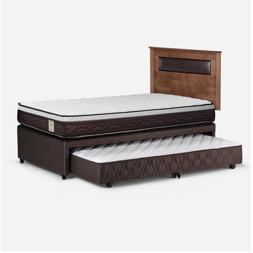 Cama Nido Rosen New Style 4 Plus / 1.5 Plazas / Base Normal + Set De Maderas image number 1.0