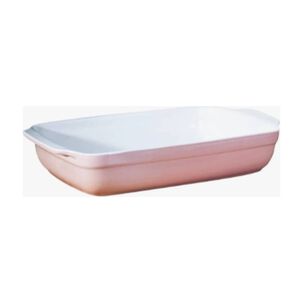 Fuente Ceramica Rectangular Rosado