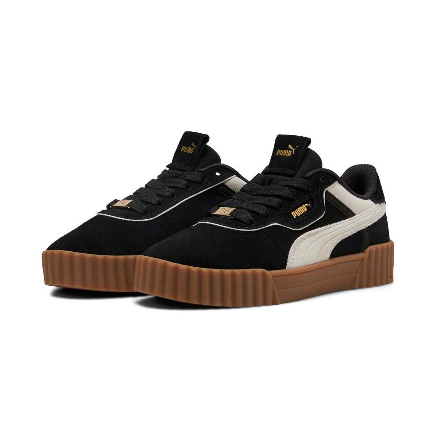 Zapatilla Urbana Mujer Puma Carina 3.0 Luxe Sd Black-warm White- Gold image number 1.0