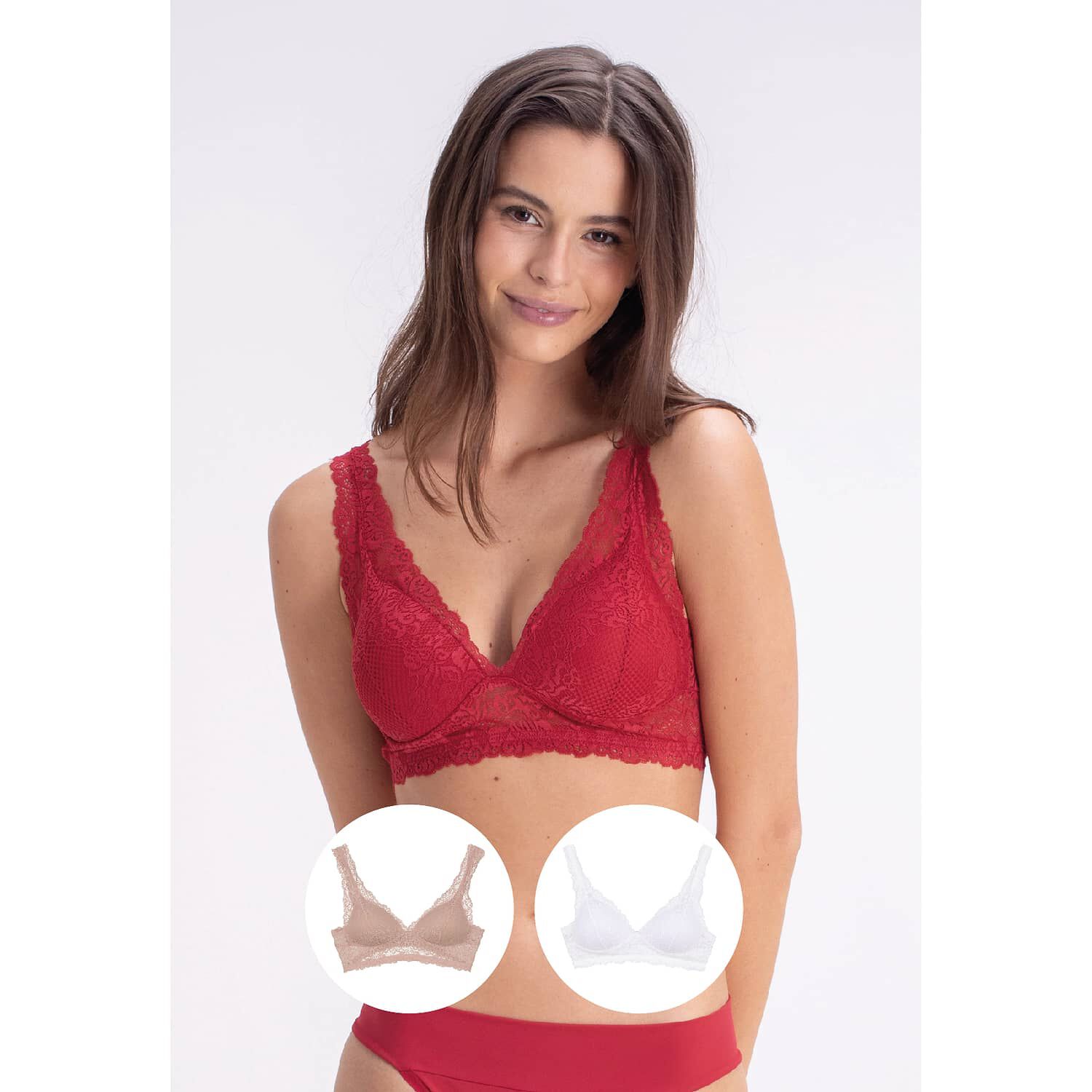 Pack Bralette Encaje 2rios image number 0.0
