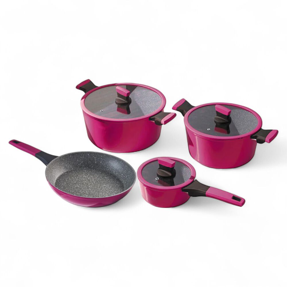 Pack Batería De Cocina Profesional Kw Marble Aluminio Cherry image number 6.0