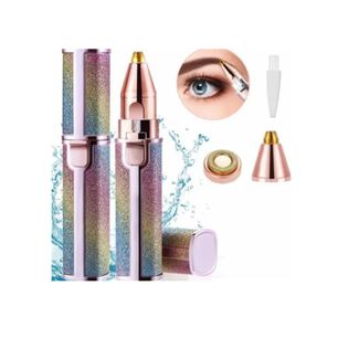 Depiladora Removedor De Vello Facial Ceja 2 En 1 Recargable