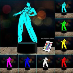 Lampara 3d Harry Styles Cantante 16 Colores Control Remoto
