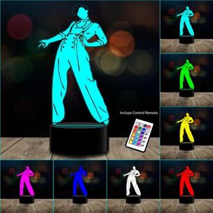 Lampara 3d Harry Styles Cantante 16 Colores Control Remoto