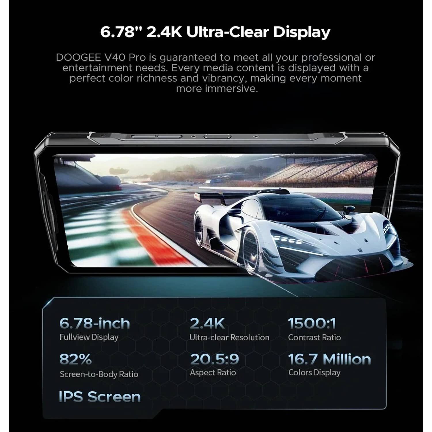 Doogee V40 Pro - Smartphone Rugerizado 5g Con 36gb Ram Y C&aacute;mara De 200mp image number 6.0