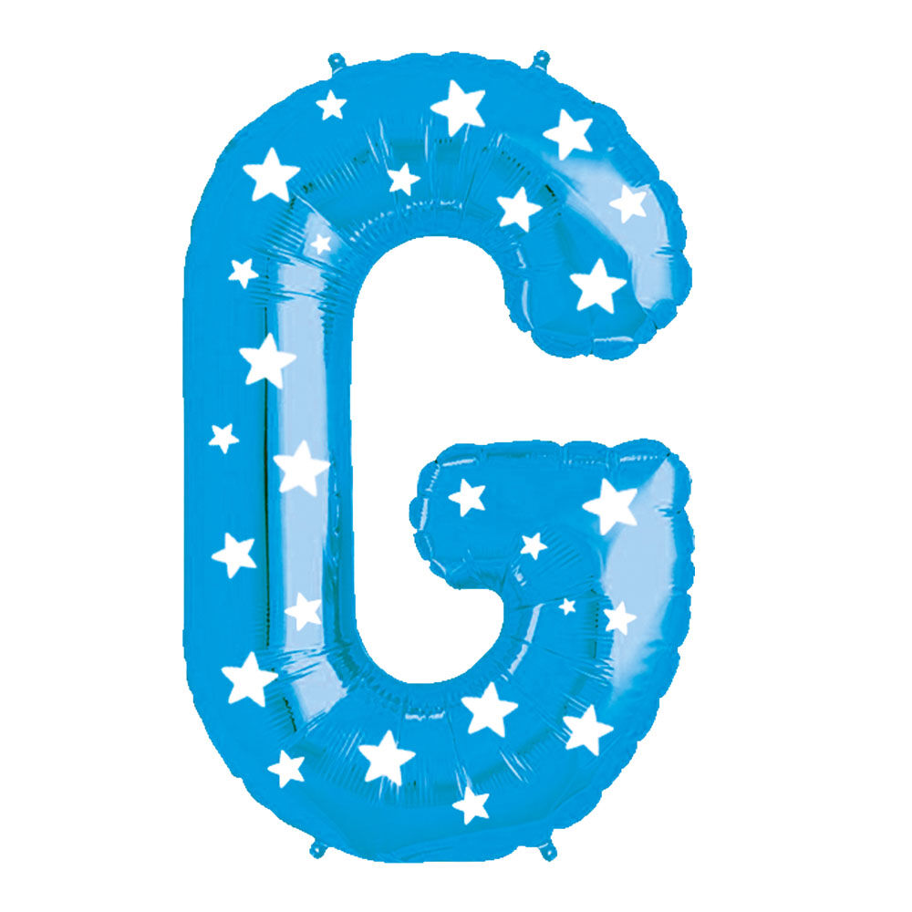 Globo Metalico Celeste 76cm App Letra G image number 0.0