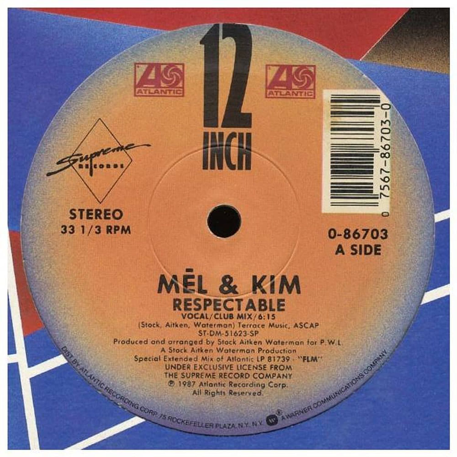 Mel & Kim - Respectable | 12" Maxi Single Usado image number 0.0