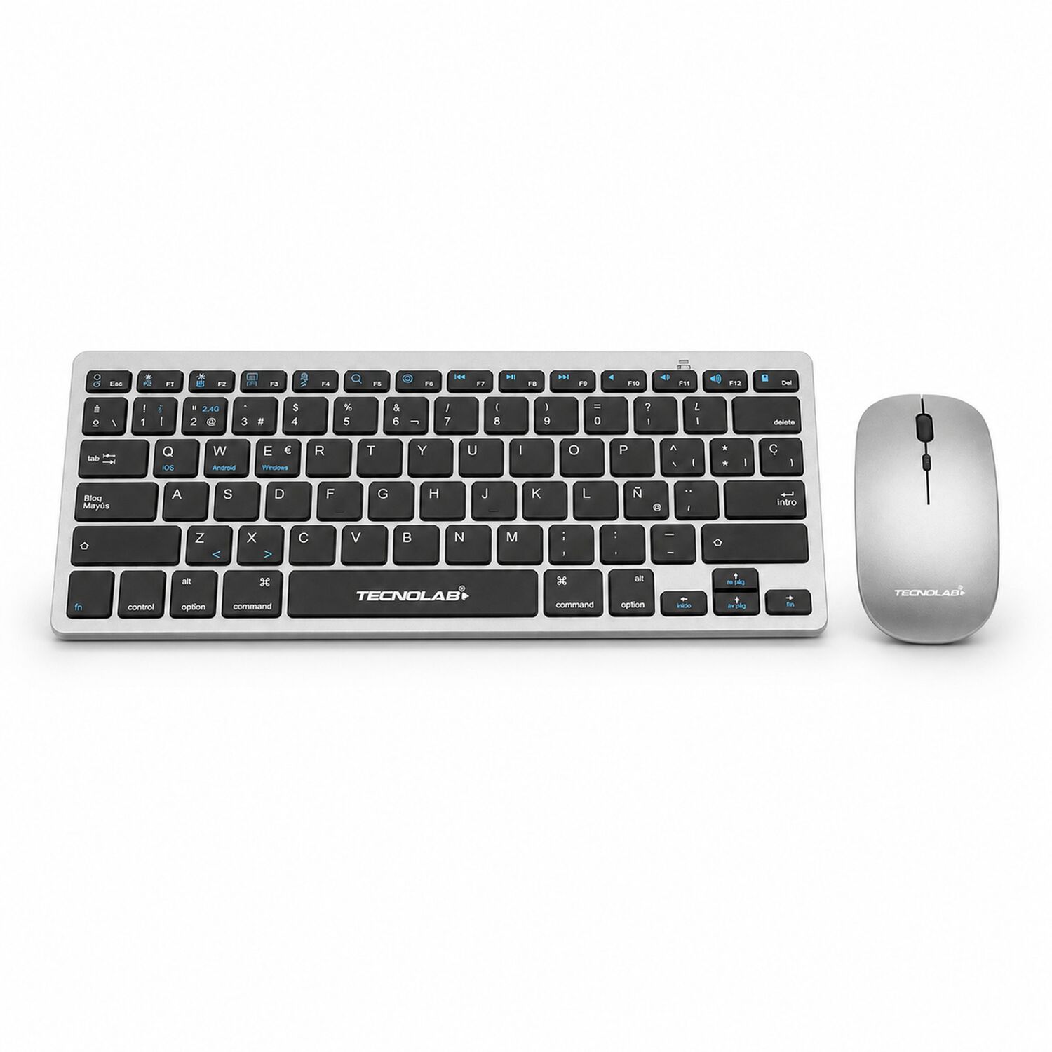 Kit Teclado Y Mouse Inal&aacute;mbrico Conexi&oacute;n Bluetooth + Usb 2g image number 5.0