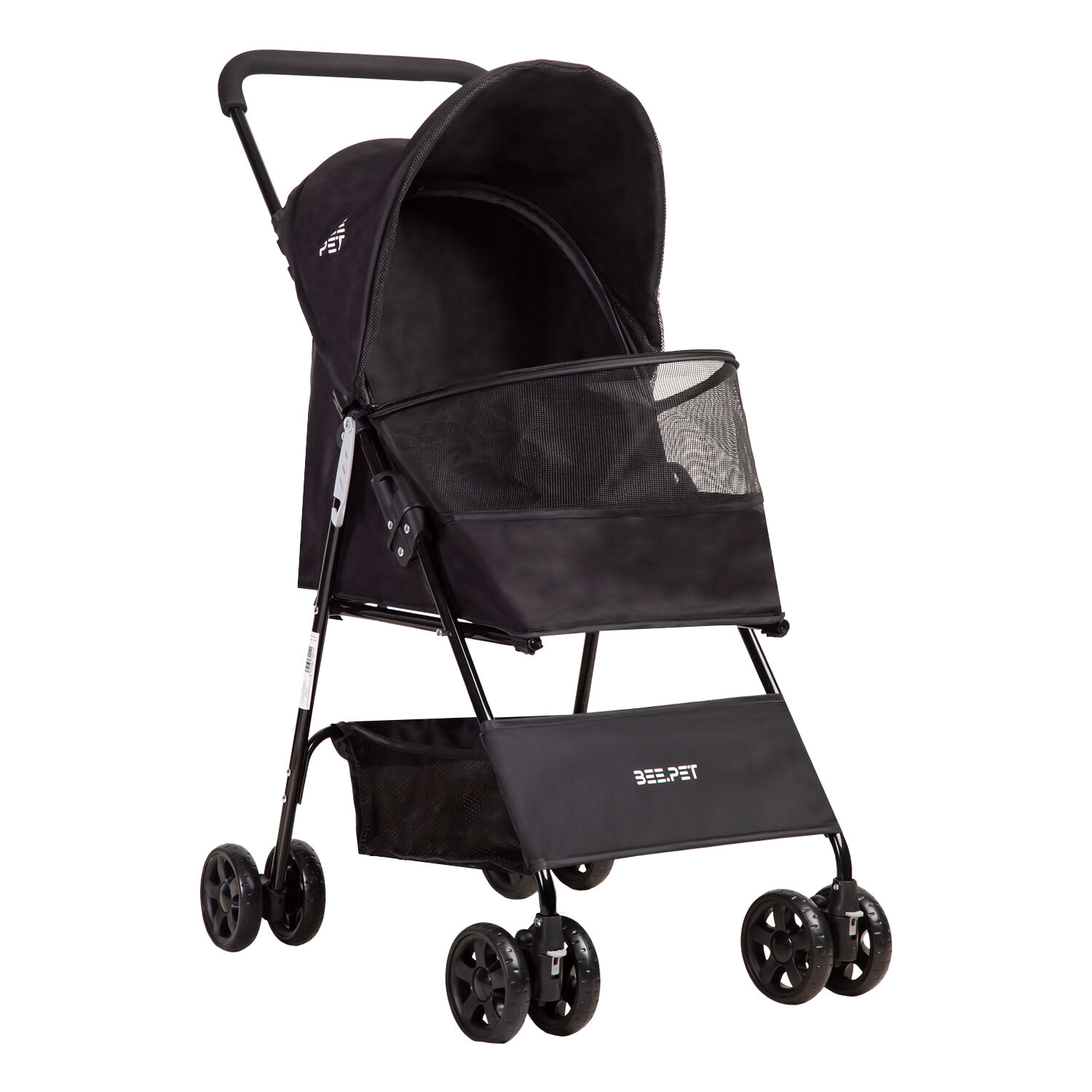 Coche Mascota Plegable Light Perro Gato Negro Beepet Bebesit image number 0.0