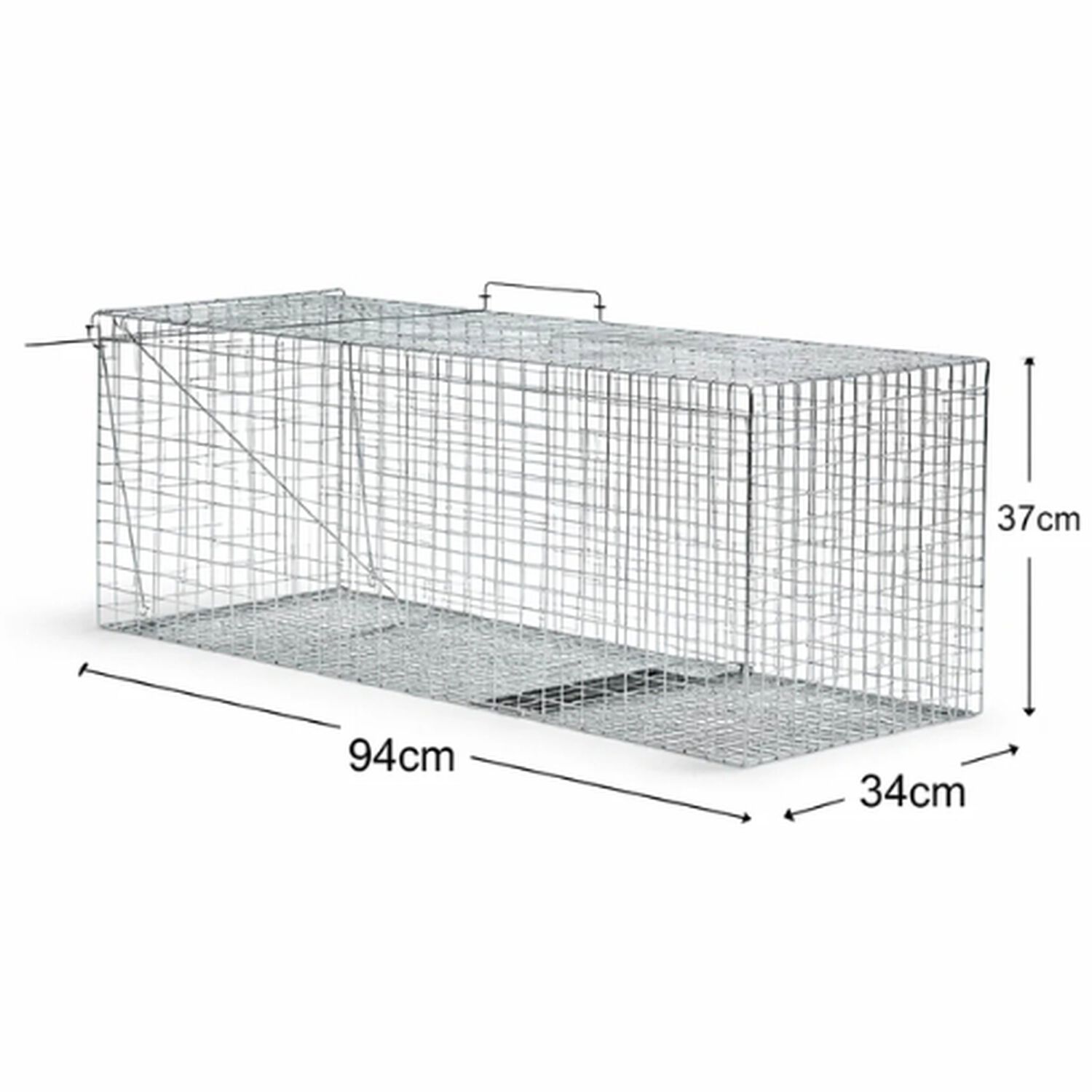 Jaula Plegable 94x34x37 Cm Ideal Para Mascotas Y Transporte image number 1.0