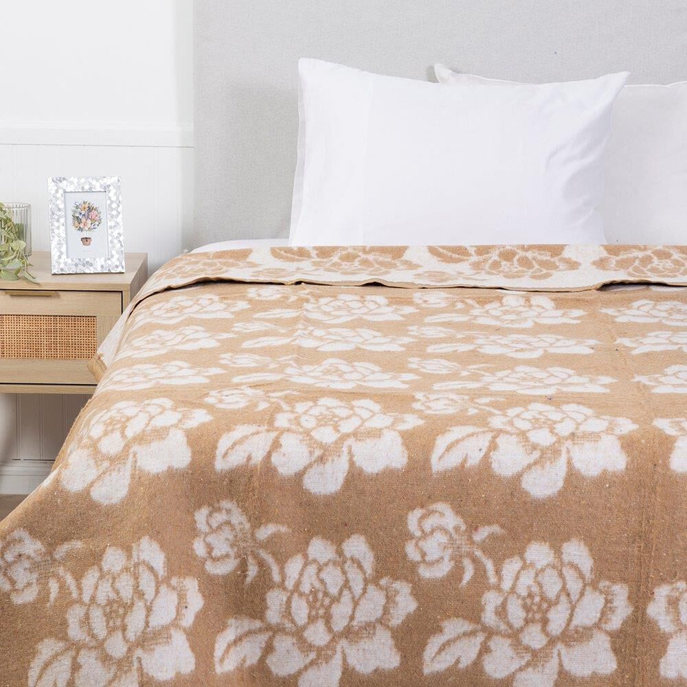 Frazada T&eacute;rmica Noruega 2 Plazas Beige image number 0.0