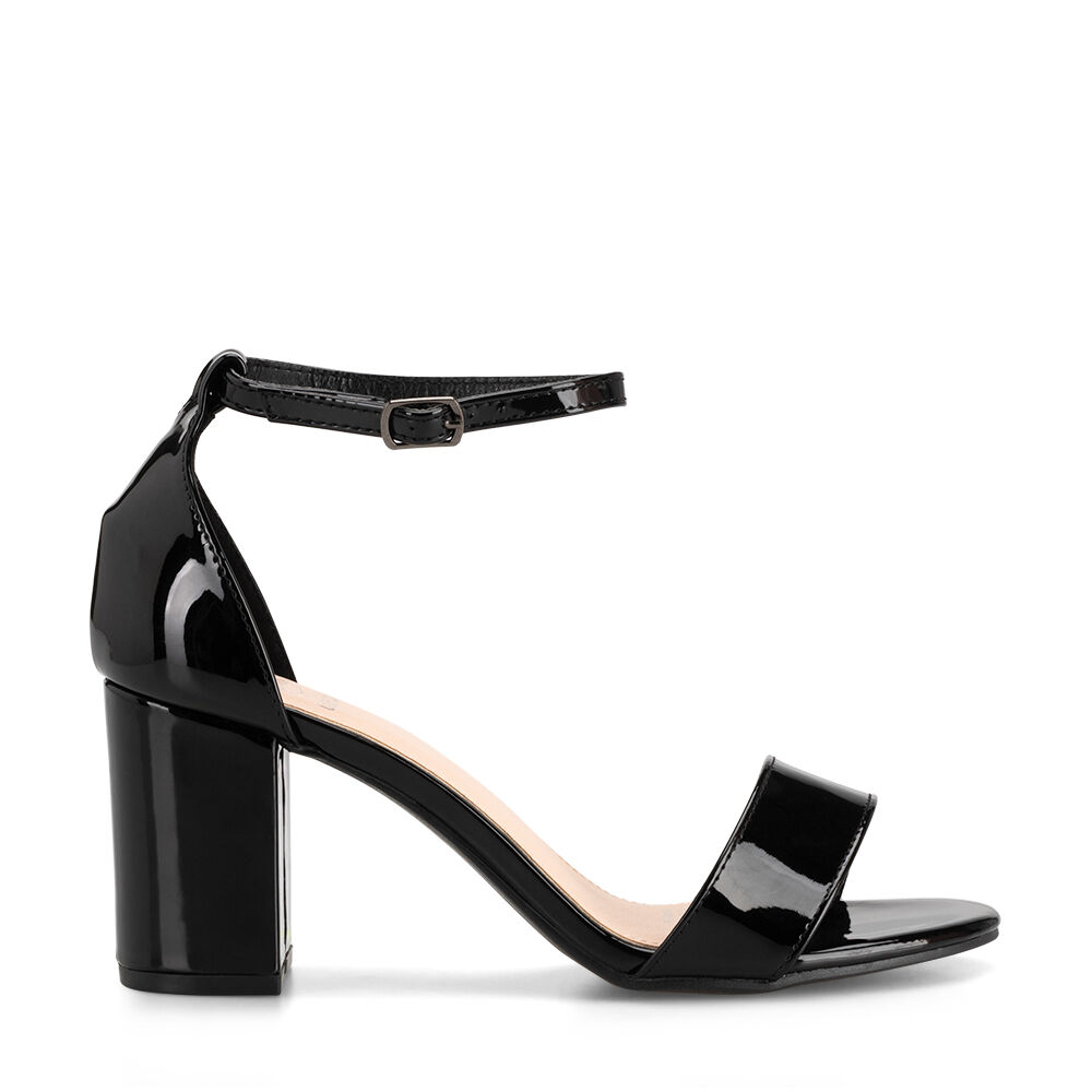 Sandalia Casual Taco Alto Negra Mujer Weide Gh80 image number 0.0
