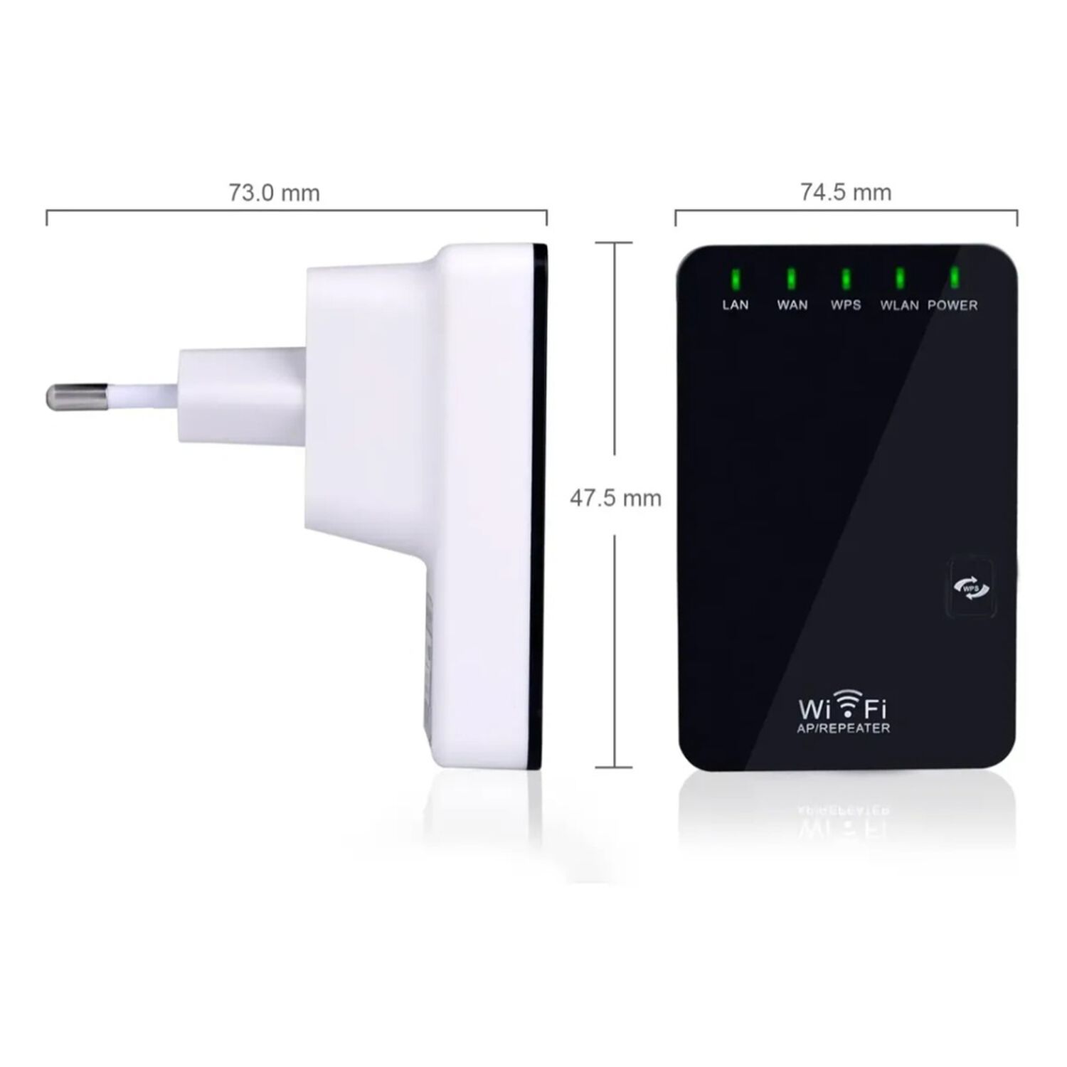 Repetidor Amplificador Wifi 300 Mbps Inal&aacute;mbrico Mini Router image number 2.0