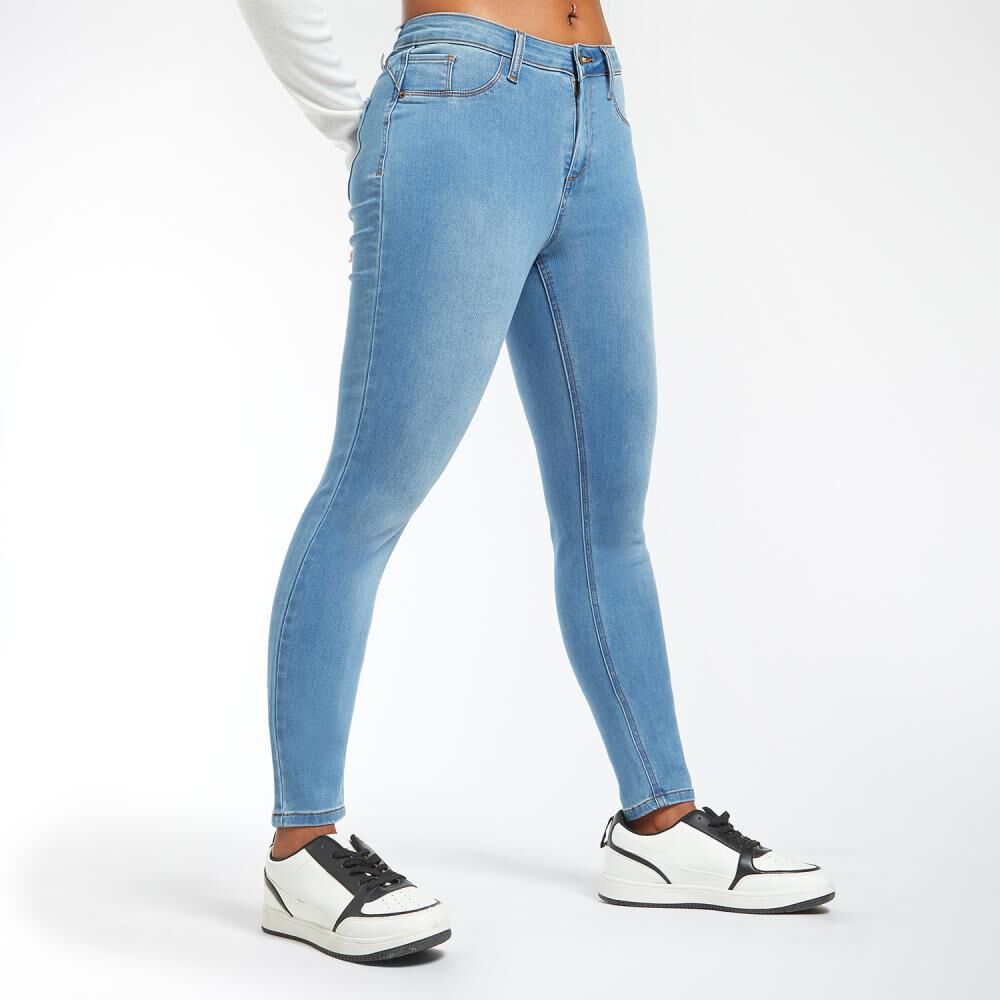 Jeans Básico Denim Regular Skinny Mujer Rolly Go image number 2.0