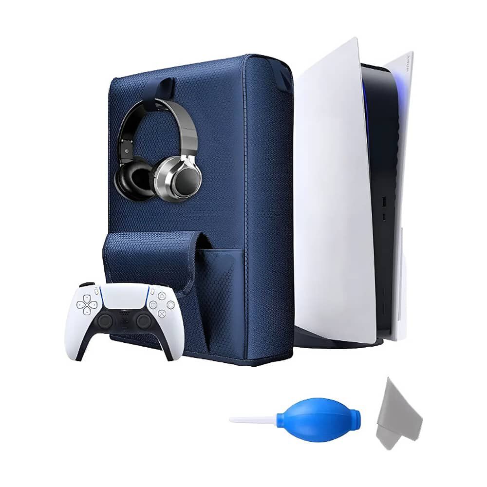 Funda Consola Ps5 Cubierta Antipolvo Resiste Compartimiento image number 0.0