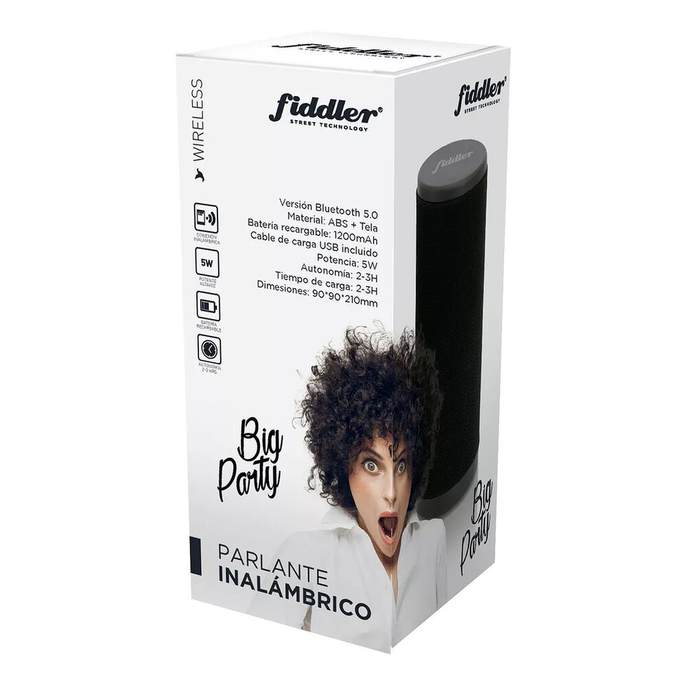 Parlante Inalámbrico Portátil Big Party Bluetooth 5w Black image number 3.0