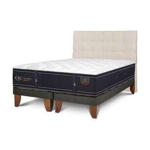 Cama Europea Cic Grand Premium / Super King / Base Dividida + Respaldo