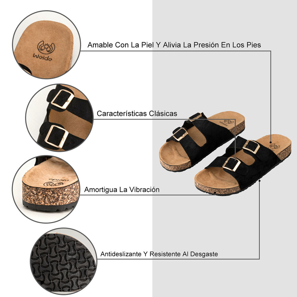 Sandalia Chala Casual Moda Confort Hebilla Mujer Weide Lt131 image number 7.0