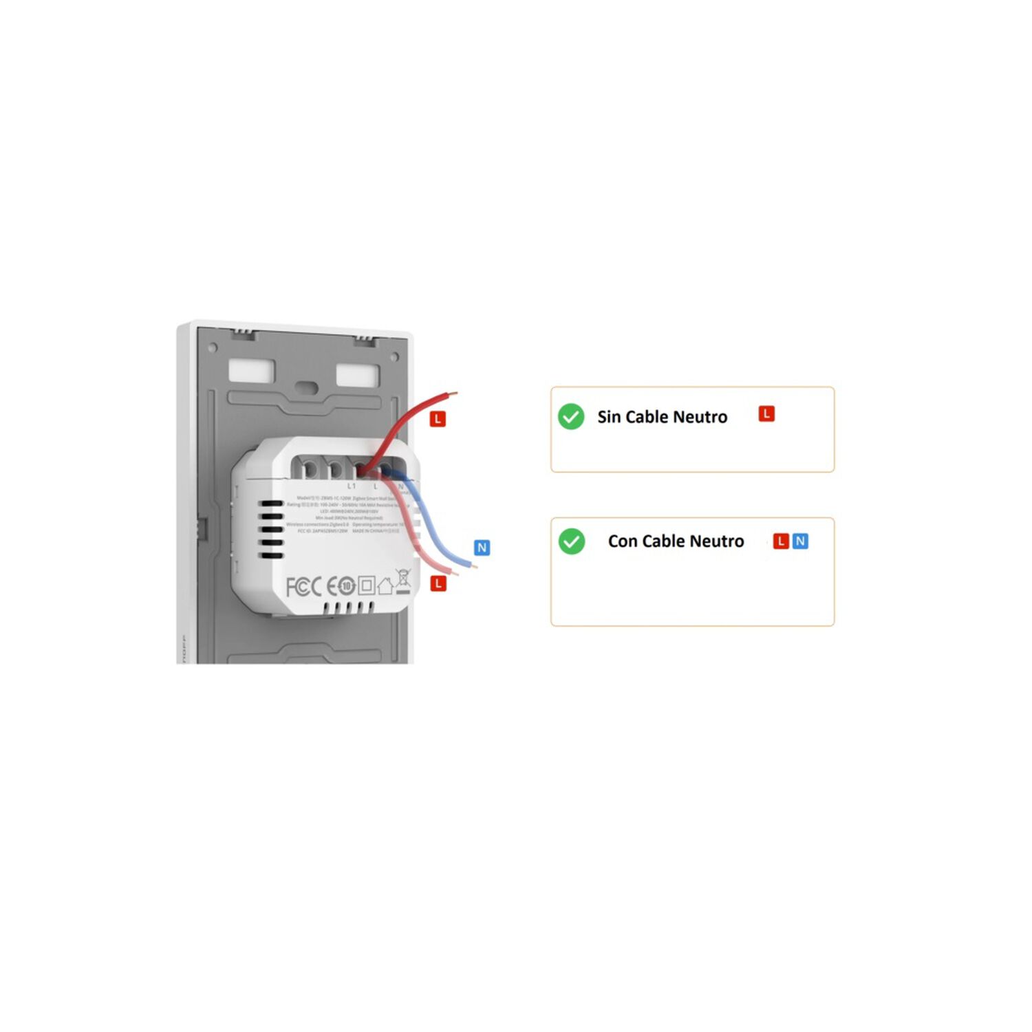 Interruptor Inteligente Sin Neutro Sonoff Switchman Zbm5-2c image number 4.0