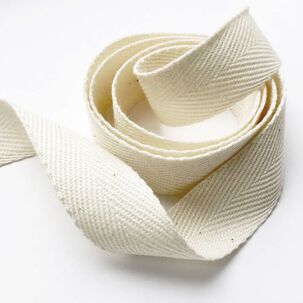 Huincha Cinta Espiga Algodón 2cm Ancho Rollo 50 Metros