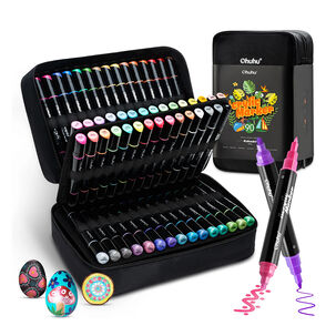 Ohuhu 90 Marcadores Acrílicos Punta Fina Y Redonda