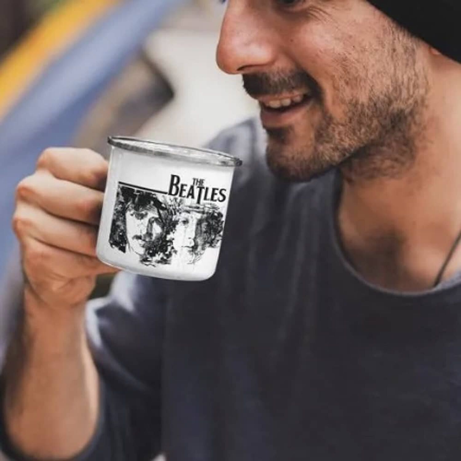 Taza Enlozada Lechera The Beatles Musica Rock image number 1.0