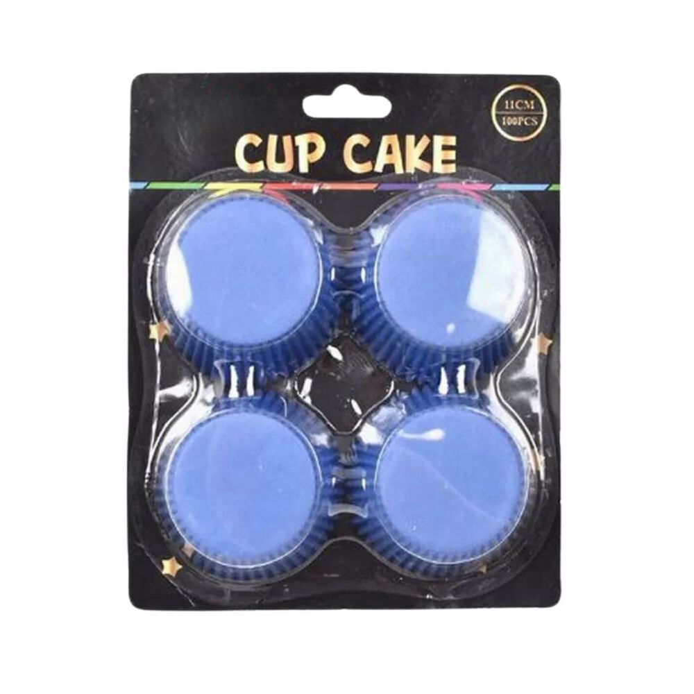 Moldes Cupcakes Papel Color Azul 48un Cotillon Celebración image number 3.0
