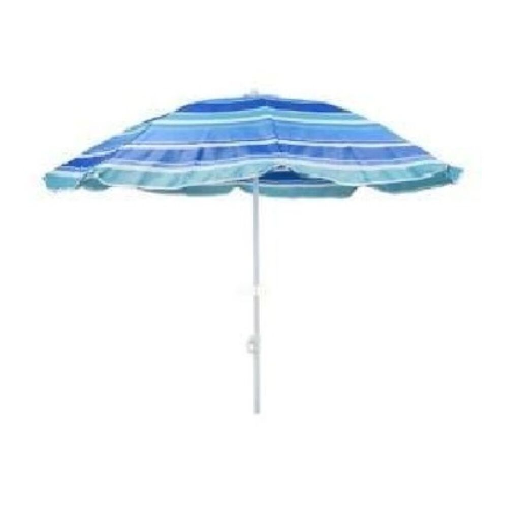 Sombrilla 2.20 Mts Diametro Playa Camping Diseño Rayas Colores Azules image number 0.0