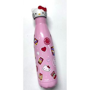 Botella Metálica Hello Kitty Con Tapa De Goma