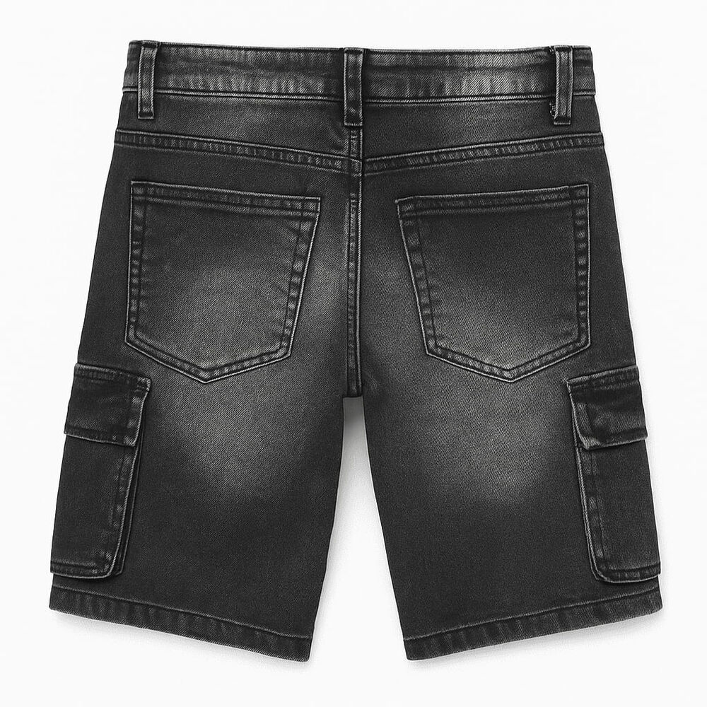 Shorts Bermuda Cargo Jean Denim Casual Con Estilo image number 2.0