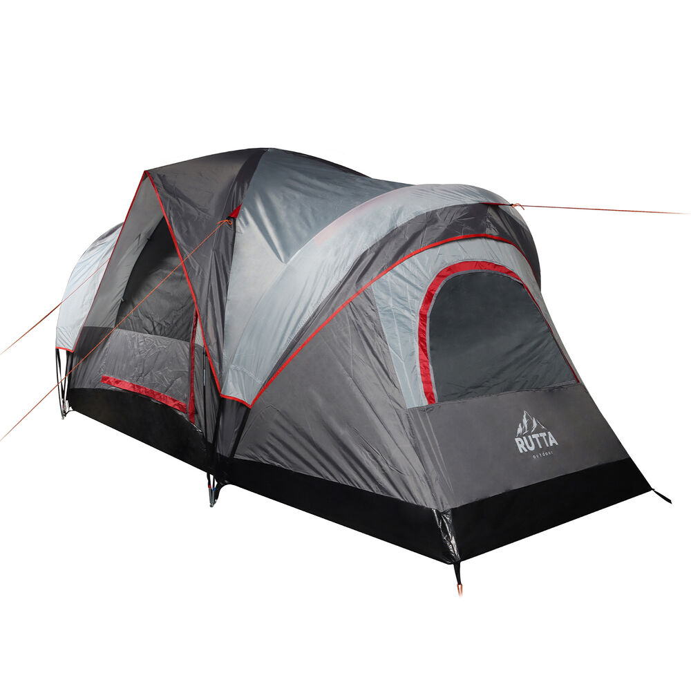 Carpa 6 Personas Camping Outdoor Gris image number 2.0