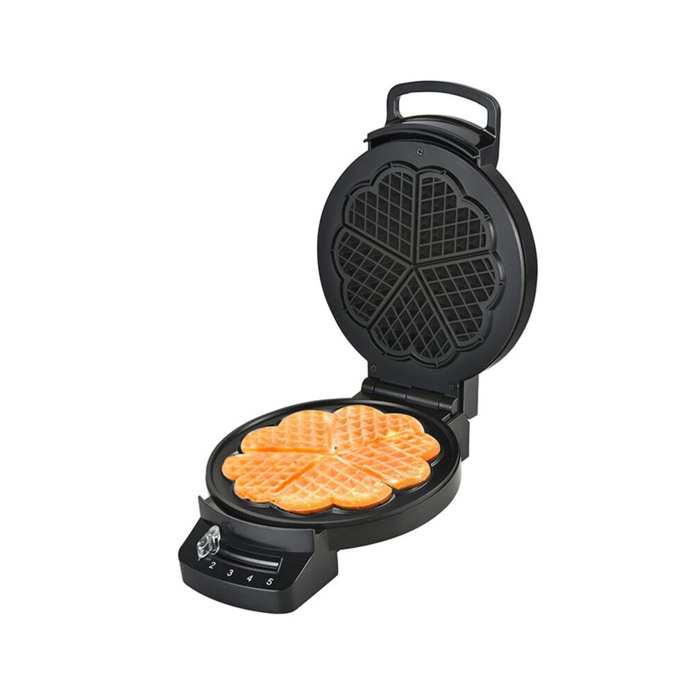 Maquina Para Waffles Waffle En Corazon Bwc078 Blanik image number 1.0