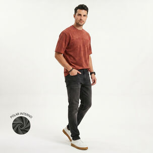 Pantalon Jeans Skinny Forro Interno Hombre
