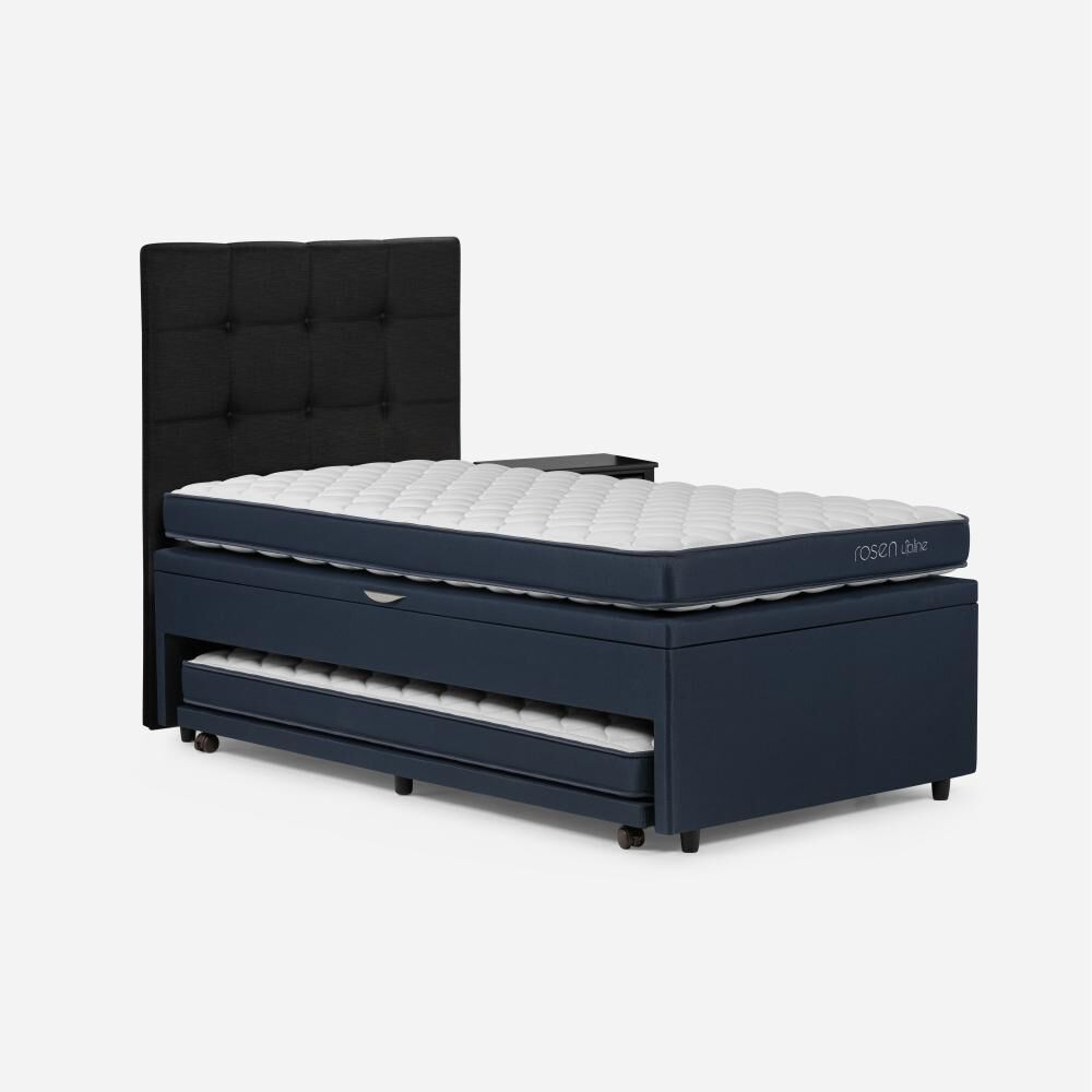 Boxet Rosen Upline / 1.5 Plazas / Base Normal + Set De Maderas Issey Grafito image number 2.0