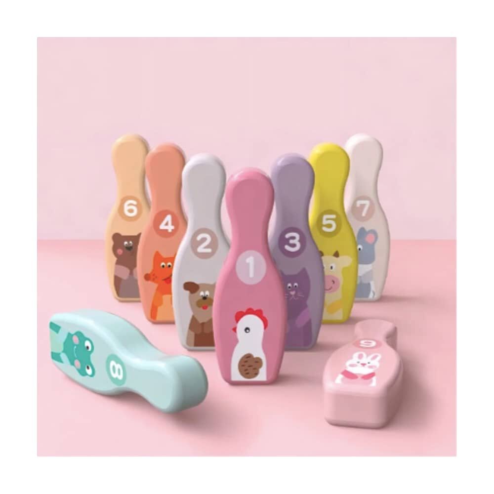 Set Juego De Bowling De Madera image number 2.0