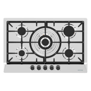 Encimera 5 Platos A Gas Inox Deluxe