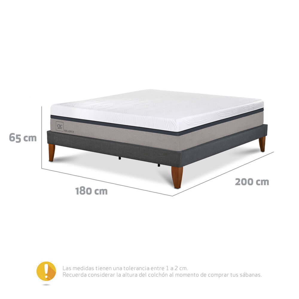 Cama Europea Cic Balance / King / Base Normal image number 2.0