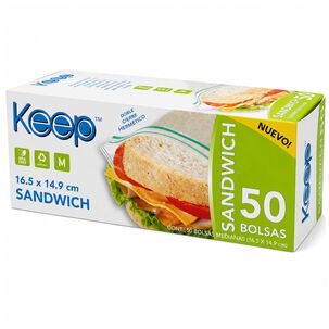 Bolsas Herm&eacute;ticas Sandwich 50 Unidades Cierre Zip - Ps