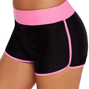 Short De Baño Deportivo Mujer Rosado Gloriahoon