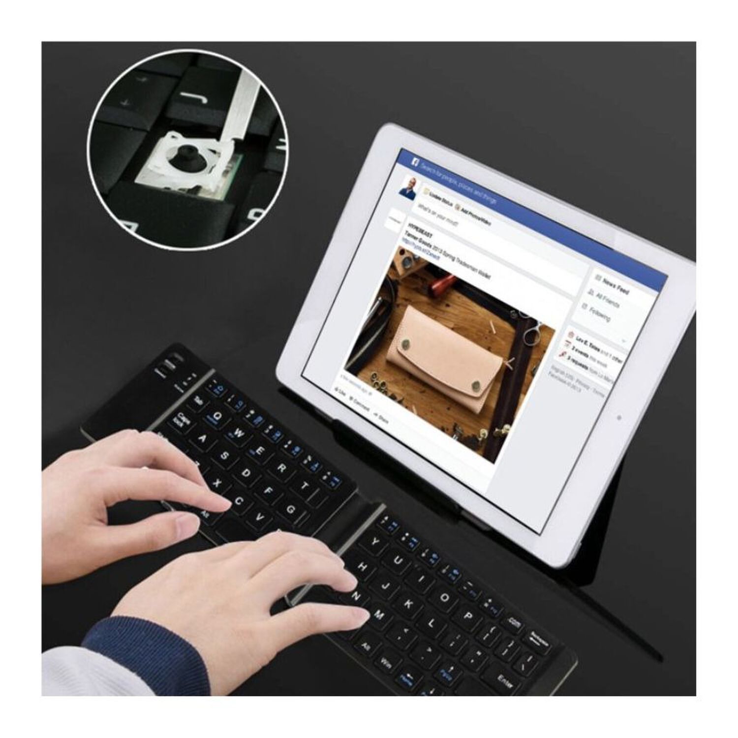 Teclado Inal&aacute;mbrico Plegable Bluetooth image number 3.0