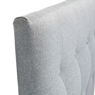 Respaldo Sevilla Con Patas Tela 1 Plaza Gris