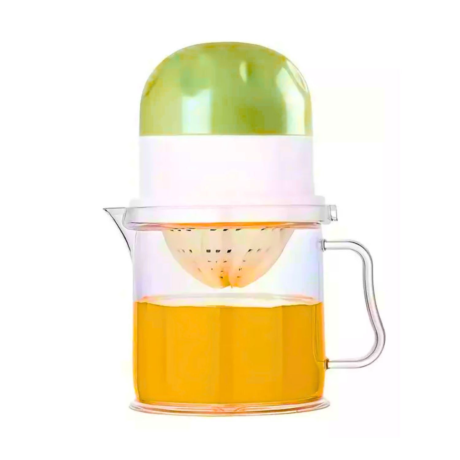 Exprimidor Manual Jugo C&iacute;tricos Transparente Verde Cocina image number 0.0